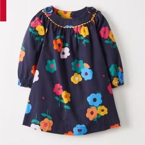 Hanna Andersson Navy Floral Kids Dress